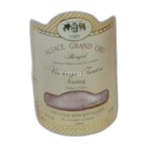 Alsace Riesling Domaine Barmès Buecher Vendange Tardive hengst 1989