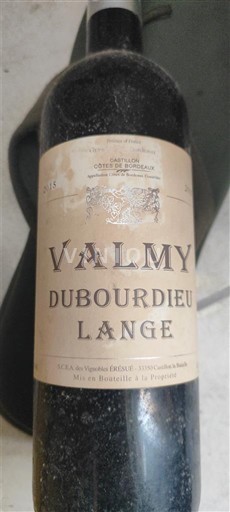 Bordeaux Côtes-de-bourg Valmy Dubourdieu Lange 2015