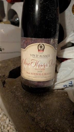 Alsacia Marc KOEFFELE-BLEGER Saint Hippolyte Rouge Pinot Noir 2020