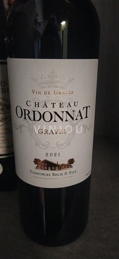 Bordeaux Graves Château Ordonnat 2021