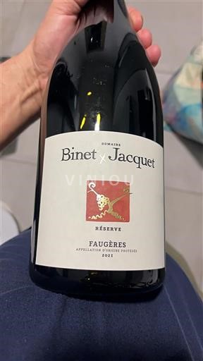Langvedok Faugères Domaine Binet & Jacquet Réserve 2021