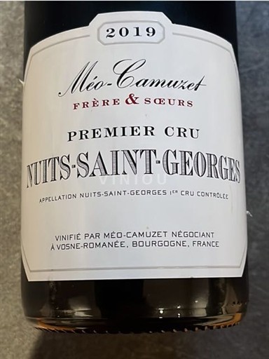 Burgundy Nuits-Saint-Georges Premier Cru Méo-Camuzet Frère & Sœurs 2019