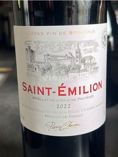 Bordeaux Saint-Émilion Pierre Chanaa 2022