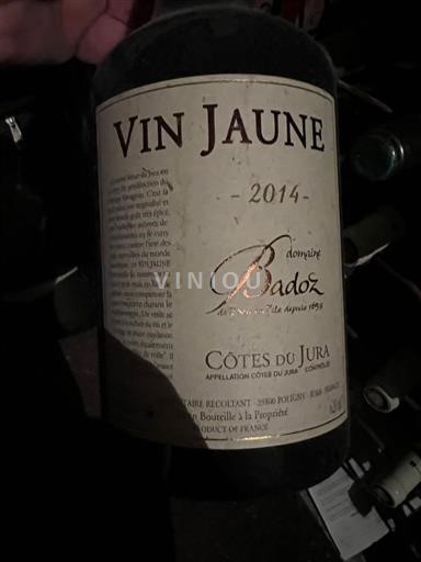 Jura Côtes-du-Jura Domaine Badoz Vin Jaune 2014