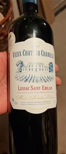 Bordeaux Lussac-saint-émilion Château Vieux Chambeau 2007