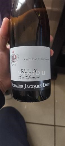 Burgundy Rully Domaine Jacques Dury La Chaume 2022
