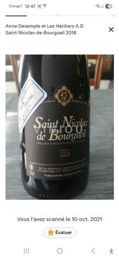 Loire-dalen Saint-Nicolas-De-Bourgueil Anne Dexemple et Les Héritiers A.D 2018