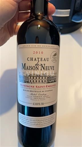 Bordeaux Montagne-Saint-Émilion Château Maison Neuve 2010