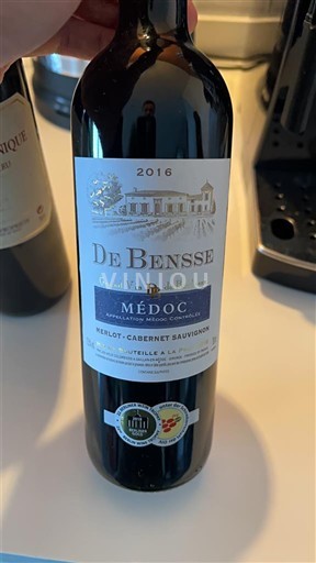 Bordeaux Médoc Bensse 2016