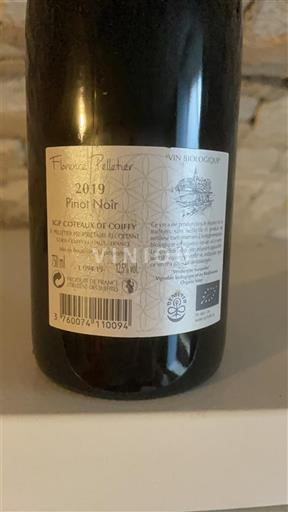 Východní regiony Coteaux de Coiffy Florence Pelletier Pinot Noir 2019