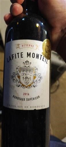 Bordeaux Bordeaux Supérieur Lafite Monteil Réserve 2016
