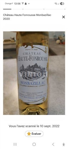 Zuidwest-Frankrijk Monbazillac Château Haute-Fonrousse 2020