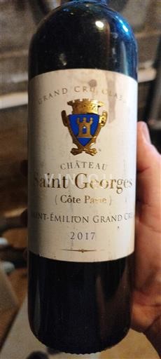 Bordeaux Saint-Émilion Grand Cru Grand Cru Château Saint Georges Côte Pavie 2017