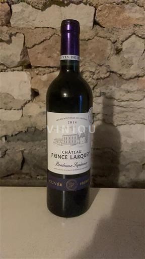 Bordeaux Bordeaux Supérieur Château Prince Larquey Prestige 2014