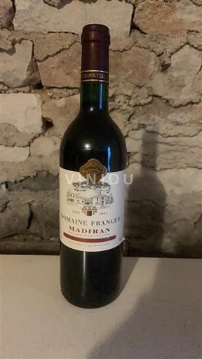 Sydvestfrankrig Madiran Domaine Frances 2001