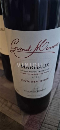 Bordeaux Margaux Grand Moment d'Exception 2021
