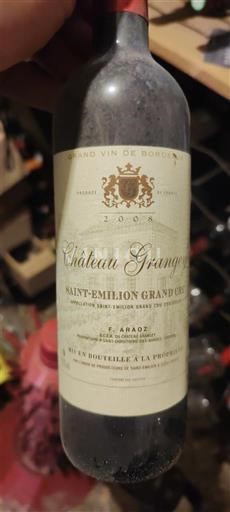 Bordeaux Saint-Émilion Grand Cru Grand Cru Château Grangey 2008