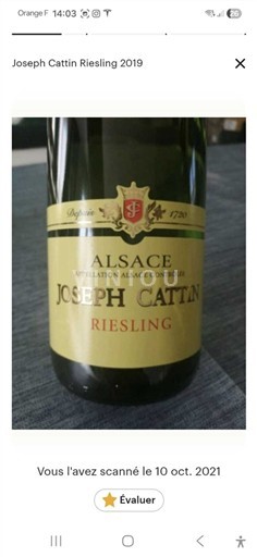 Alsace Joseph Cattin Riesling 2019