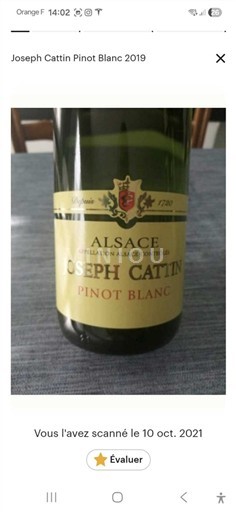 Alsace Joseph Cattin Pinot Blanc 2019