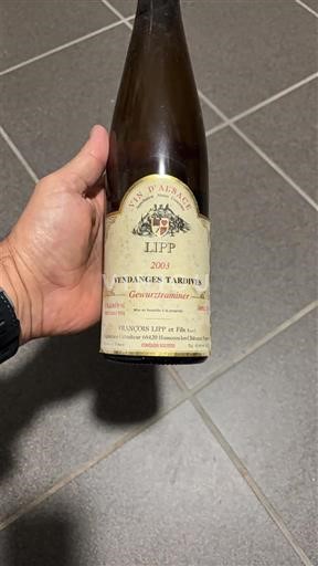 Alsace Lipp Vendanges Tardives Gewurztraminer 2003