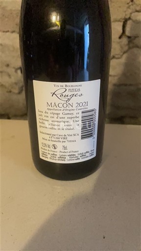 Burgundi Mâcon ja Mâcon-kylät Cave de Viré Fleurs Rouges 2021