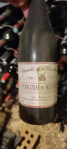 Thung lũng sông Loire Saint-Nicolas-De-Bourgueil Vignoble de la Chevalerie 2013