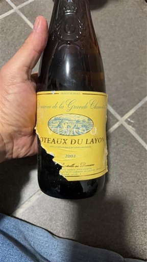 Loirevallei Coteaux du Layon Domaine La Grande Cheminière 2003