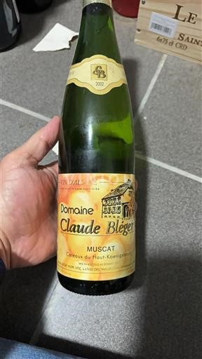 Alsasko Muškát Domaine Claude Bléger 2002