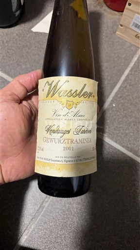 Alsacia Vendanges Tardives Wassler Vendanges Tardives Gewurztraminer 2001