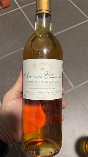 Bordeaux Premières-côtes-de-bordeaux Château Les Charmilles 2003