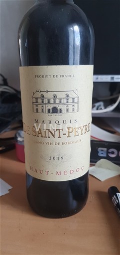 Bordeaux Haut-Médoc Marquis de Saint Peyre 2019