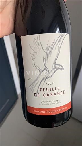 Rhône Valley Côtes du Rhône Domaine Rouge Garance Feuille de Garance 2023