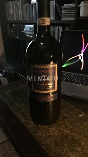 Toscana Brunello di Montalcino. La Rasina Persante 2015