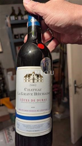 Sudoeste Côtes-de-duras Château La Grave Béchade 2002