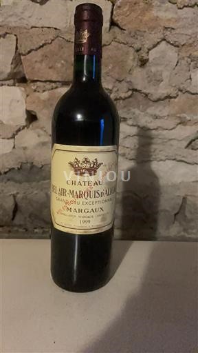 Bordeaux Margaux Château Bel-Air Marquis Aligre 1999