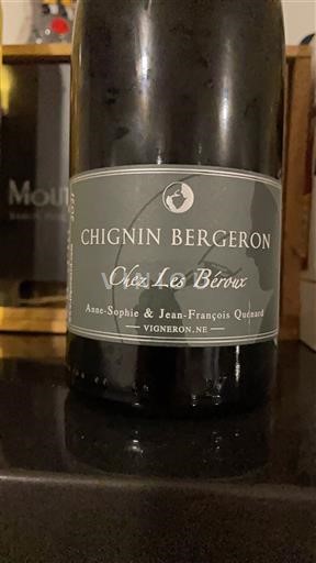 Saboya y Bugey Chignin-Bergeron Anne-Sophie & Jean-François Quenard Chez Les Béroux 2021