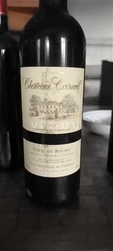 Burdeos Côtes-de-bourg Château Caruel 2005