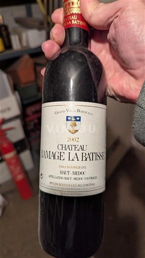 Bordeaux Haut-Médoc Château Ramage La Batisse Cru Bourgeois 2002