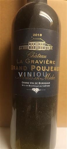 Bordeaux Moulis-en-Médoc Château La Gravière Grand Poujeaux 2018
