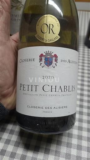 Bourgogne Petit-chablis Closerie des Alisiers 2020