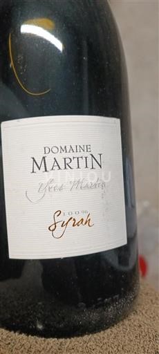 Rhônen laakso Côtes-du-rhône Domaine Martin 100% Syrah 2021