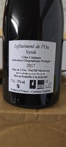 Languedoc and Roussillon Côtes Catalanes Mas de l'Ou Infiniment de l'Ou 2017