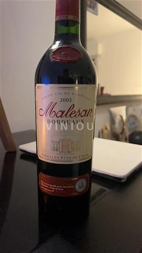 Bordeaux Malesan 2002