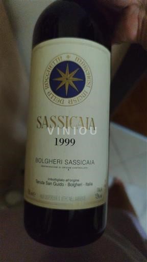 Tuscan Wines Unspecified Tenuta San Guido Sassicaia 1999