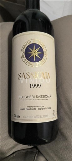 Toscana Não especificado Tenuta San Guido Sassicaia 1999