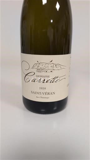 Bourgogne Saint-Véran Domaine Carrette Les Châtaigners 2020