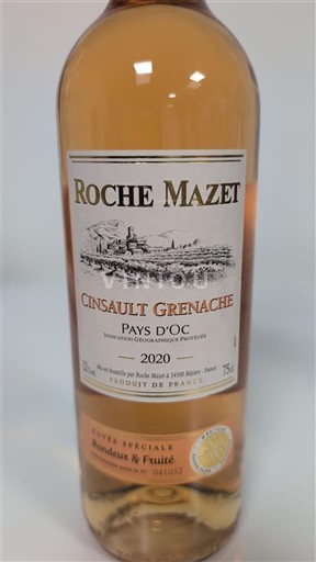 Languedoc-Roussillon Pays d'Oc Roche Mazet Cinsault Grenache 2020