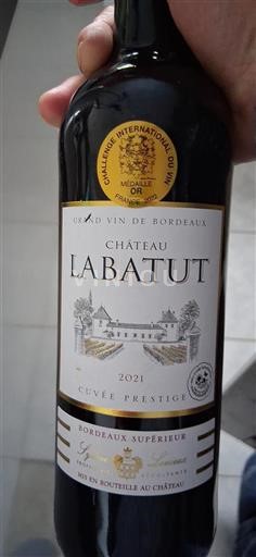 Bordeaux Bordeaux Supérieur Château Labatut Prestige 2021