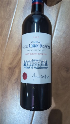 Bordeaux Saint-Émilion Grand Cru Grand Cru Classé Château Grand Corbin-Despagne 2022