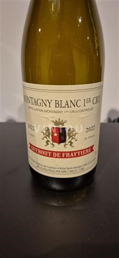 Bourgogne Montagny Premier Cru Guy Bout de Fraytière 2022
